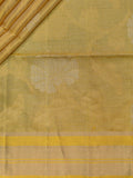 Soft Silk Tripura Tissue Saree Gold Self Border