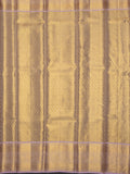 Kanjeevaram Tissue Kanchi Pattu All Over Weave Cream Base + Lilac
