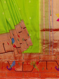 Weaves Paithani Saree With Contrast Border