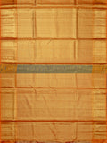 Kanjeevaram Kanchi Pattu Matte Finish Kanchi Contrast Border Cream Matte Base + Orange