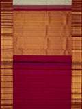 Kanjeevaram Kanchi Pattu All Over Butta Gold Zari With Contrast Border (Talambralu) White + Pink