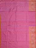 Weaves Gadwal Pattu With Contrast Border With Butta