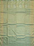 Soft Silk Tripura Tissue Saree Sea Green Self Border