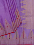 Weaves Gadwal Pattu With Temple Border With Butta With Muniya
