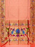 Weaves Paithani Saree With Contrast Border