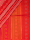 Red Tripura Pattu Soft Silk Saree with Elegant Self Weave