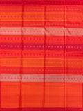 Red Tripura Pattu Soft Silk Saree with Elegant Self Weave