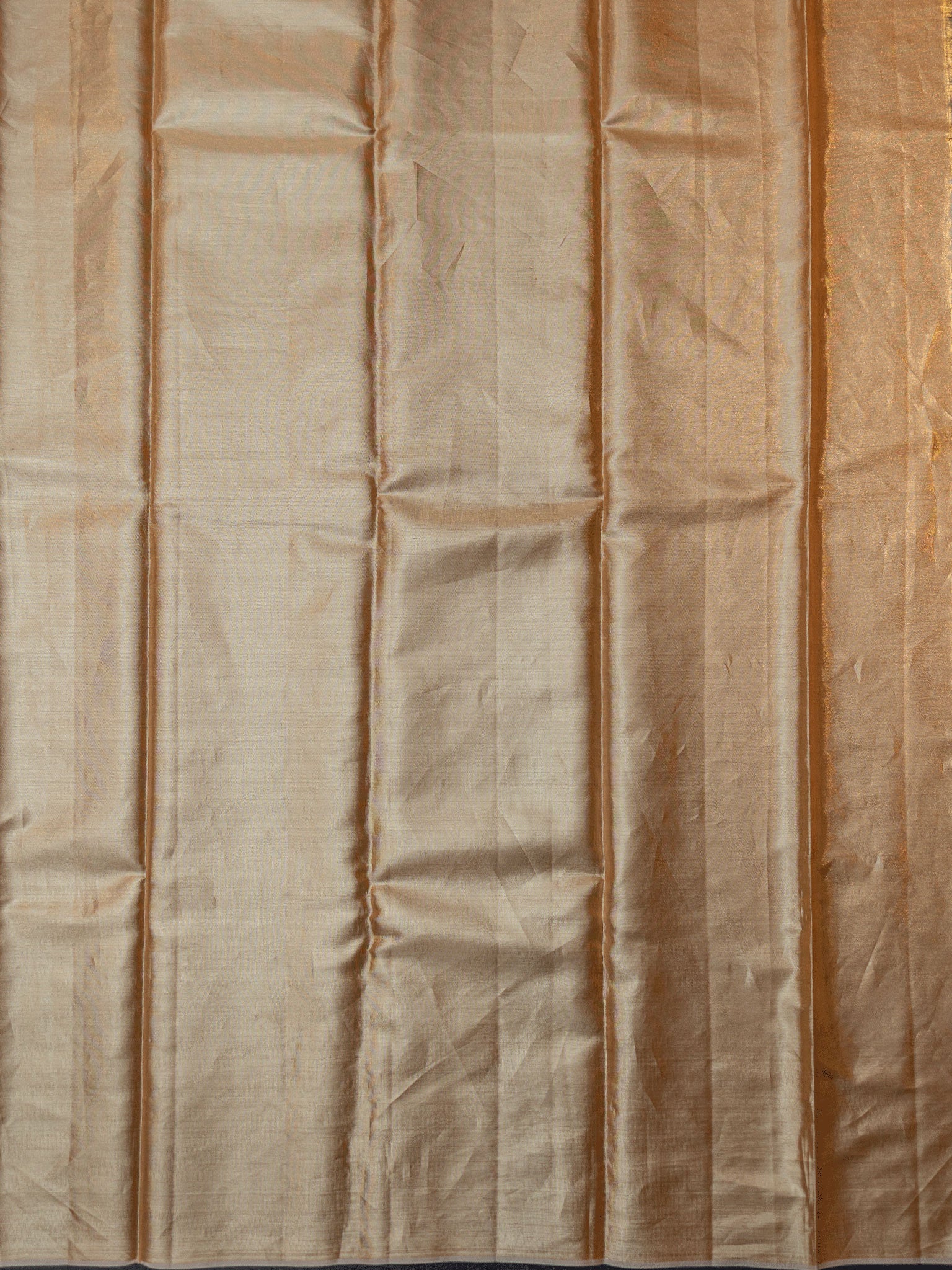 Kanjeevaram Tissue Kanchi Pattu All Over Geometric Weave Peach